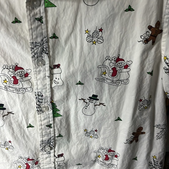 Christmas Men Forever 21 button down shirt - Picture 3 of 5